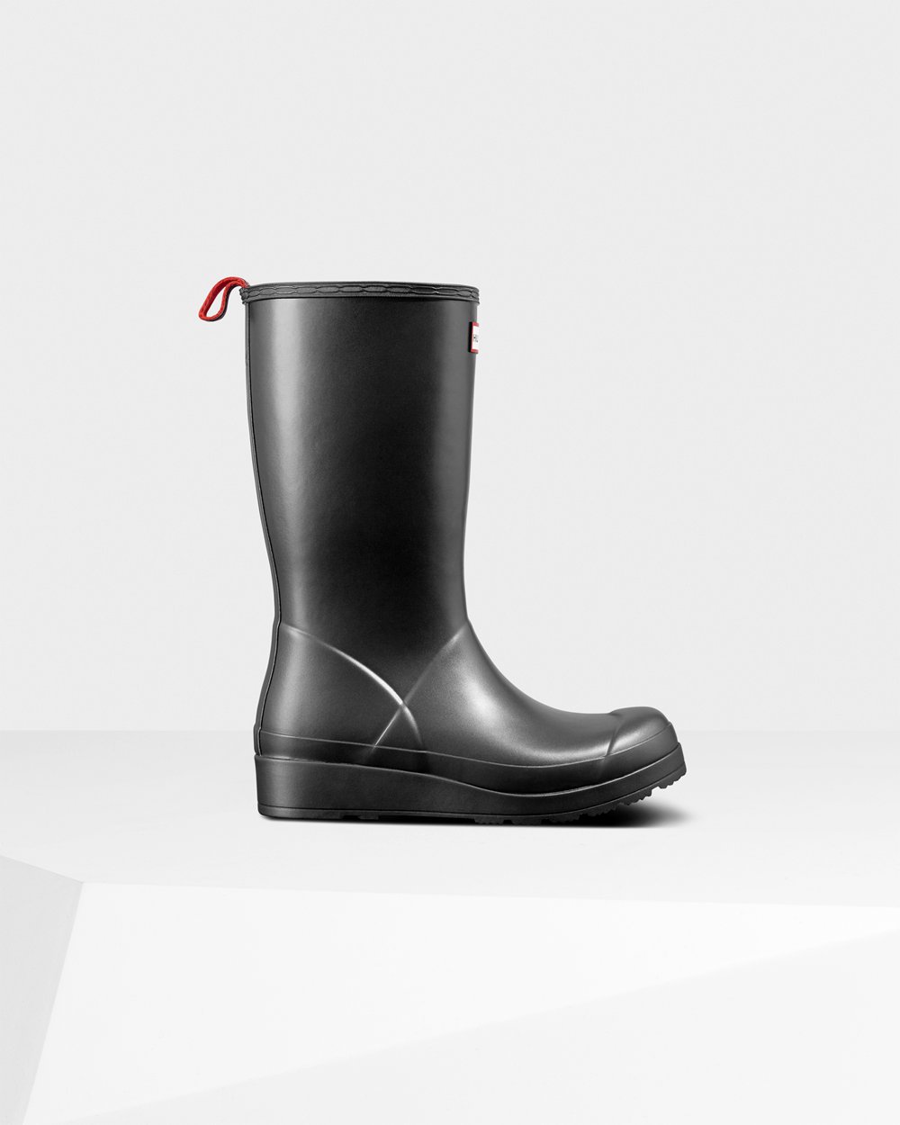 Hunter Original Tall Pearlized Rain Play Boots - Clearance Sale Womens Black - RLTMEI257